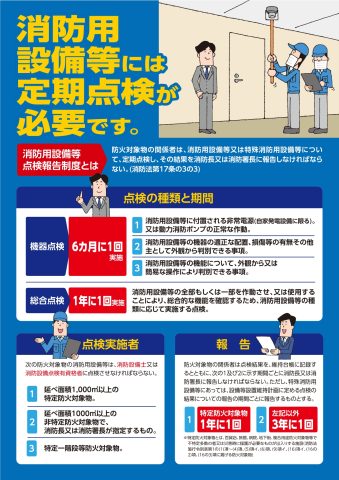 火の用心（消防設備点検）